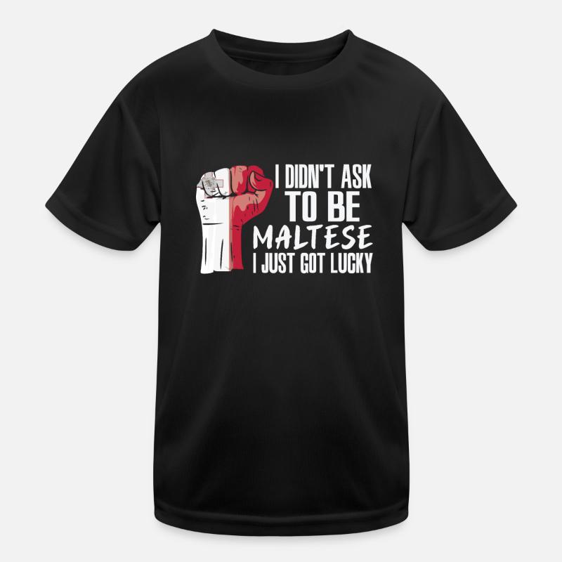 Maltese Pride Malta Flag Grown Maltese Roots Kids Functional T-Shirt