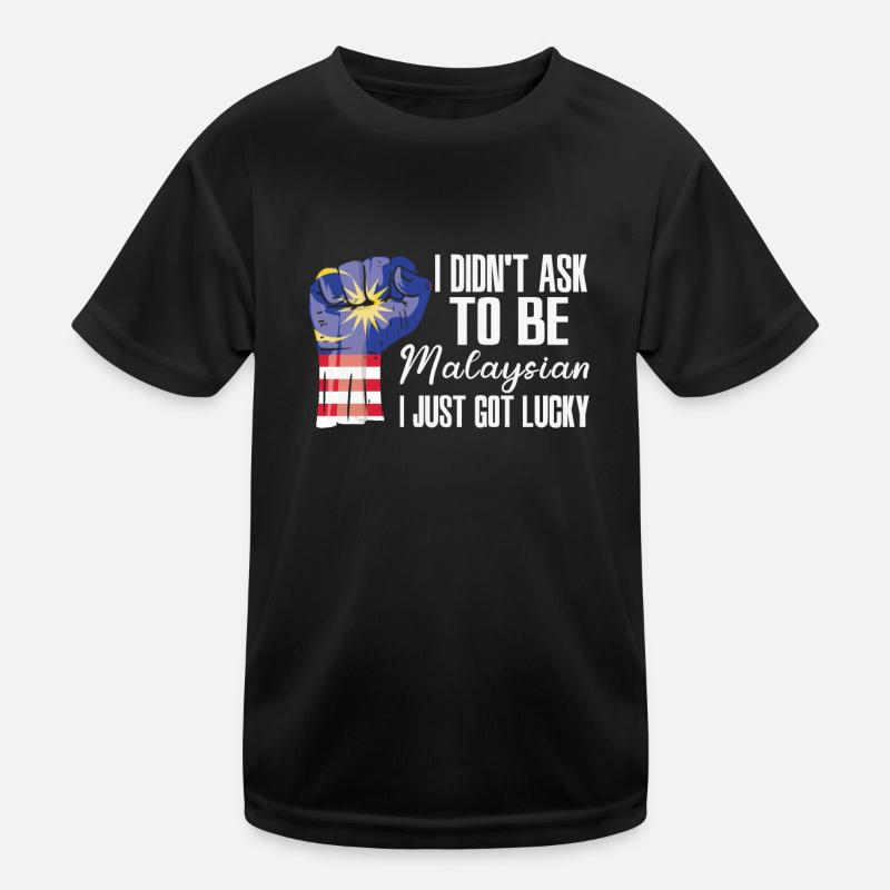 Fierté malaisienne Drapeau malaisien cultivé T-shirt sport Enfant