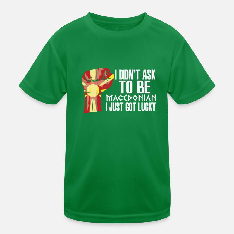 Fierté macédonienne Drapeau macédonien cultivé T-shirt sport Enfant