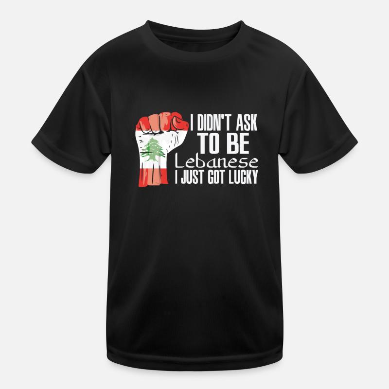 Fierté libanaise Drapeau libanais agrandi T-shirt sport Enfant