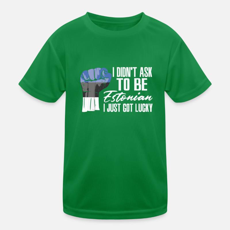Fierté estonienne Drapeau estonien agrandi T-shirt sport Enfant