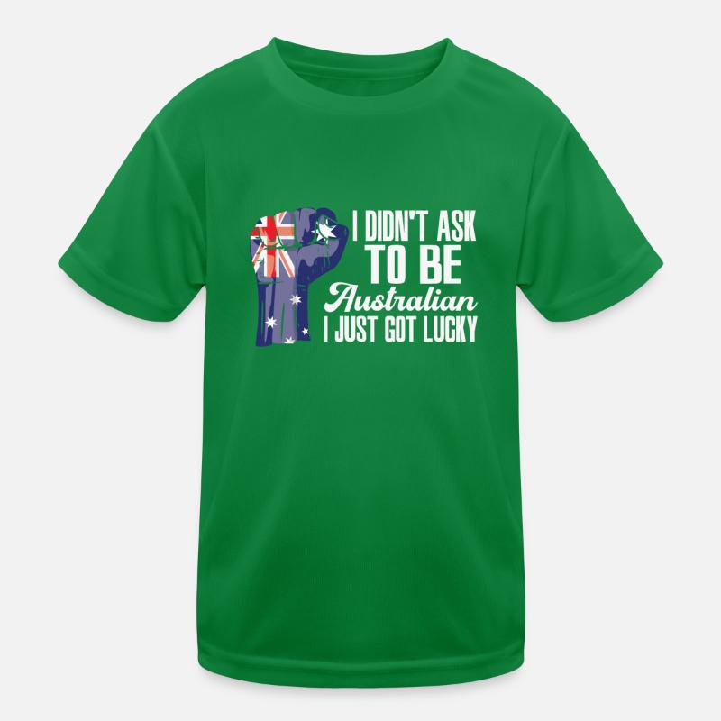 Fierté australienne Drapeau australien cultivé T-shirt sport Enfant