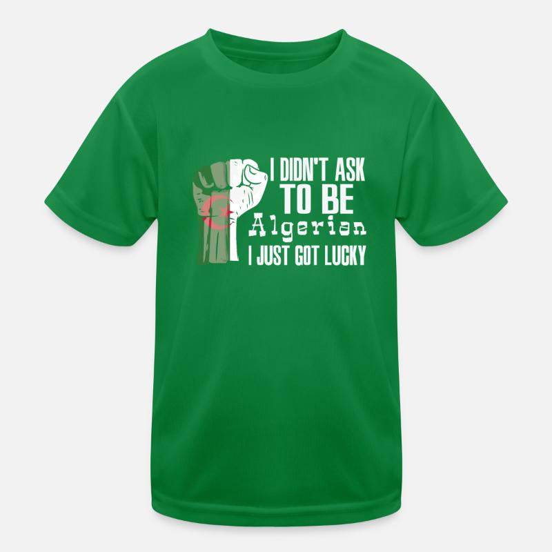 Fierté algérienne Drapeau algérien cultivé T-shirt sport Enfant