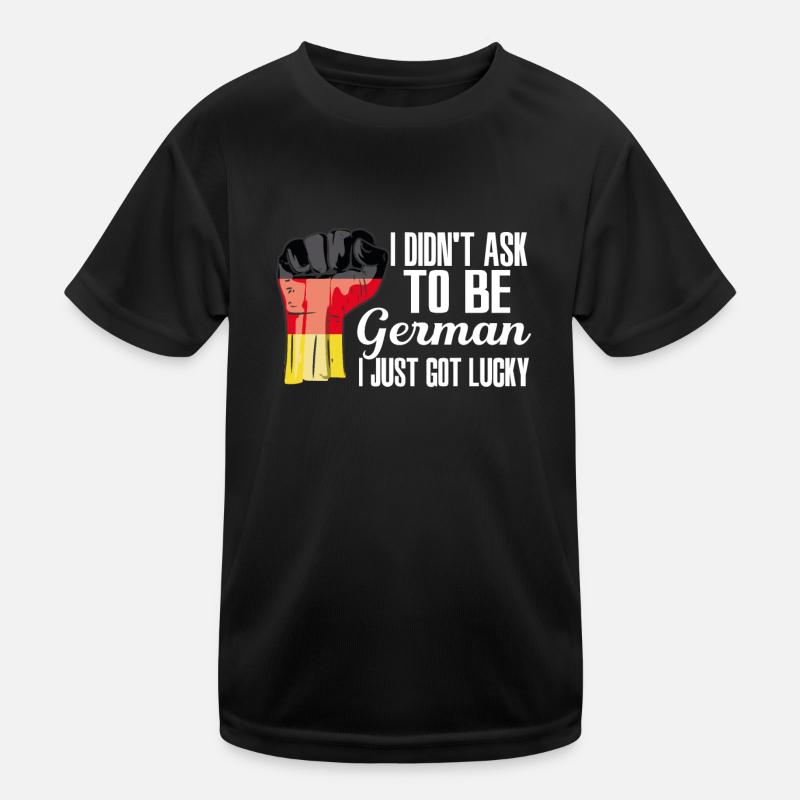 German Pride Germany Flag Grown German Roots Kids Functional T-Shirt