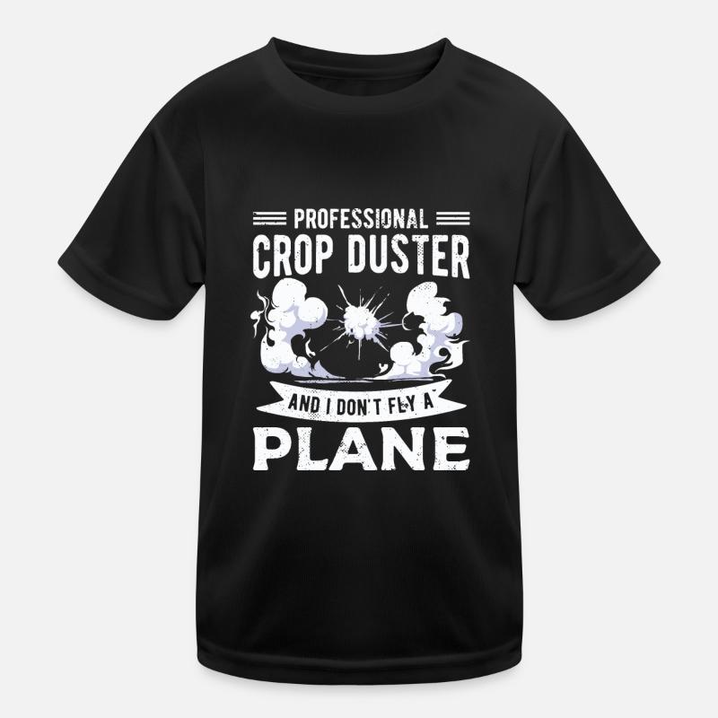 Pet Péter Crop Duster Papa Humour T-shirt sport Enfant