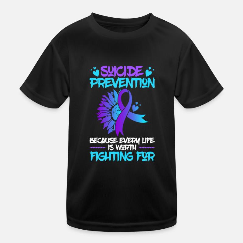 Mental Health Support Week Suicide Prevention Kids Functional T-Shirt