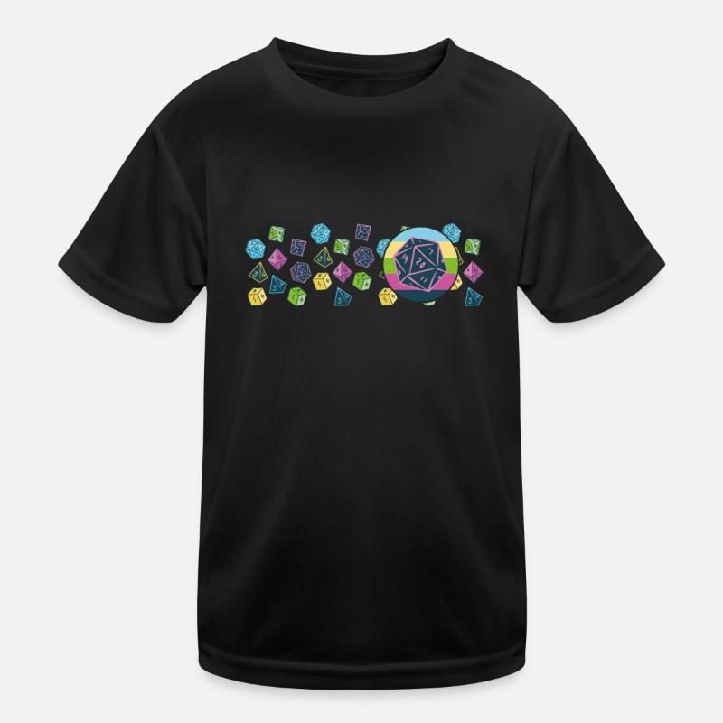 RPG Cube Rollenspiel Side Quest Kinder Funktions-T-Shirt