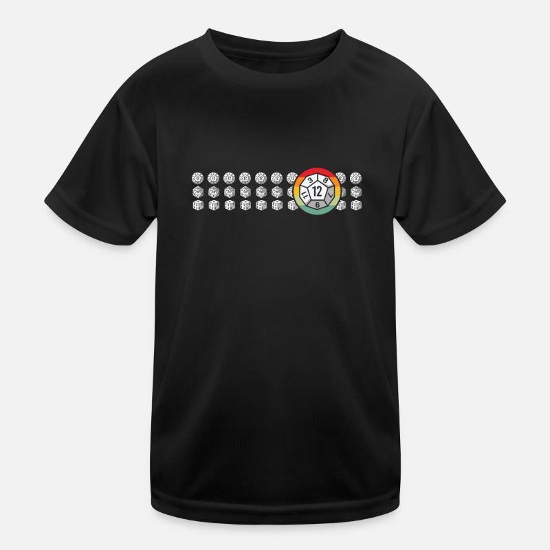 RPG Cube Jeu de rôle Quête secondaire T-shirt sport Enfant