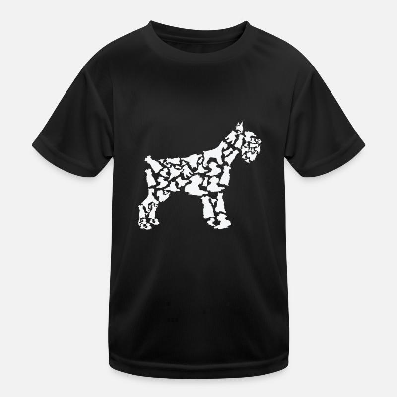 Miniature Schnauzer Mom Miniature Schnauzer Dad Kids Functional T-Shirt