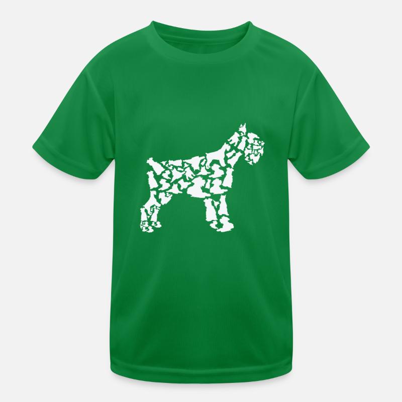Miniature Schnauzer Mom Miniature Schnauzer Dad Kids Functional T-Shirt