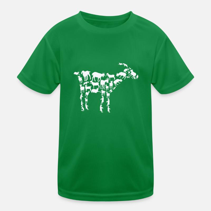 Éleveur de chèvre Silhouette de chèvre d’élevage T-shirt sport Enfant