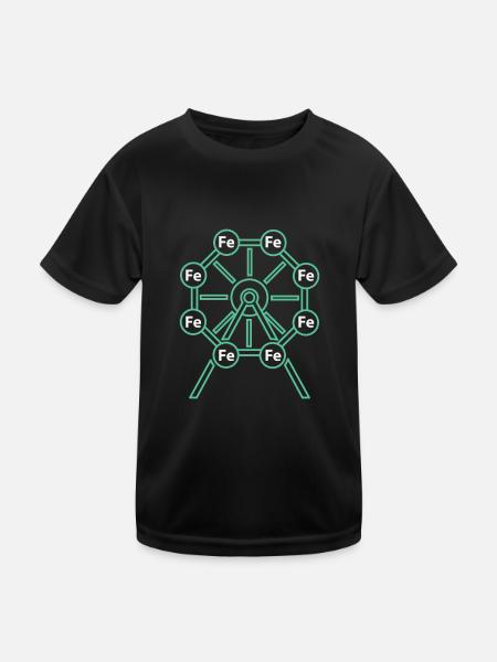 Das Chemie - Riesenrad! - Geschenk - Kinder Funktions-T-Shirt - Schwarz - Vorne