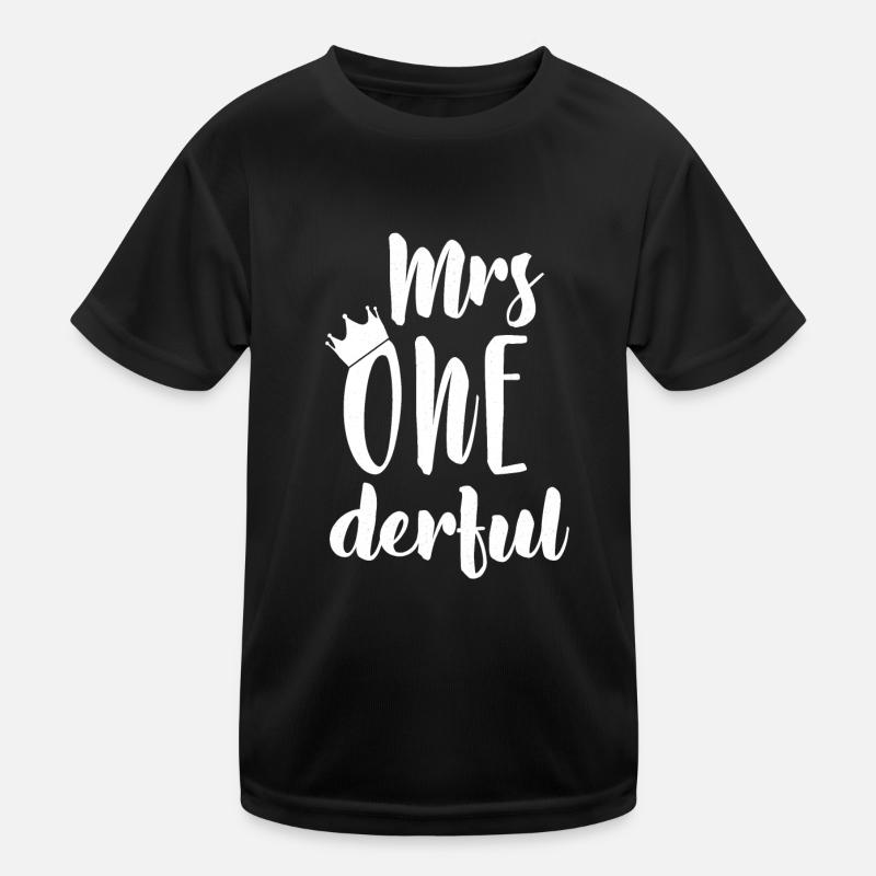 erster Geburtstag Spruch Kindergeburtstag Geschenk Kinder Funktions-T-Shirt
