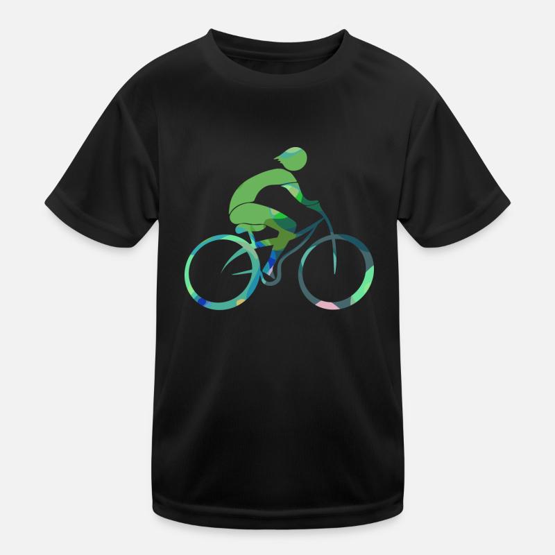 Radfahrer Kinder Funktions-T-Shirt