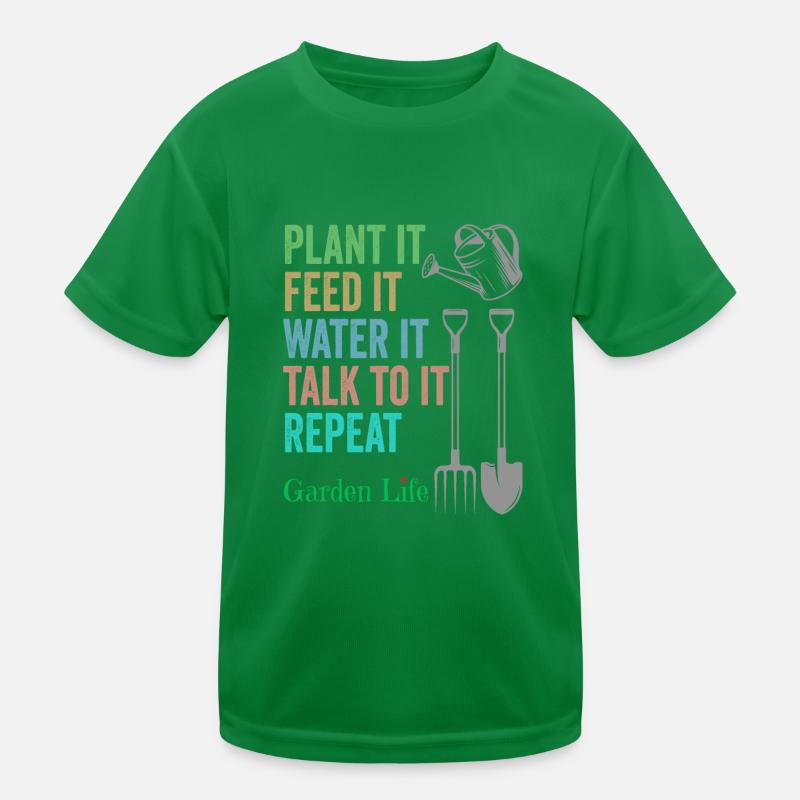 Gartenarbeit Gartenleben Kinder Funktions-T-Shirt