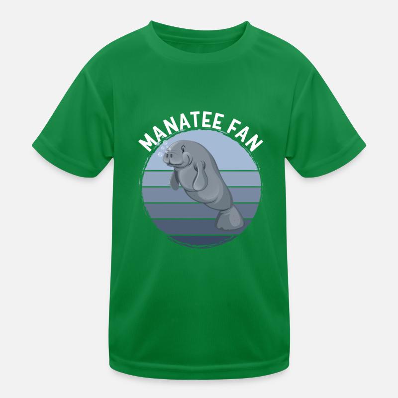 Manatee Fan Kids Functional T-Shirt