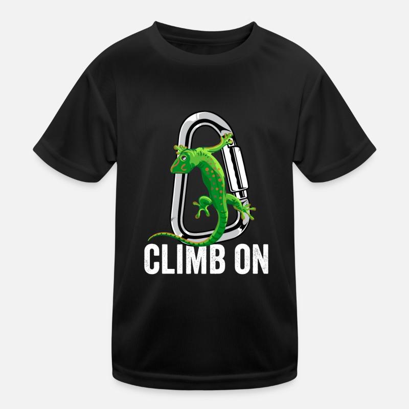 Climbing Climb On - Kids Functional T-Shirt - black
