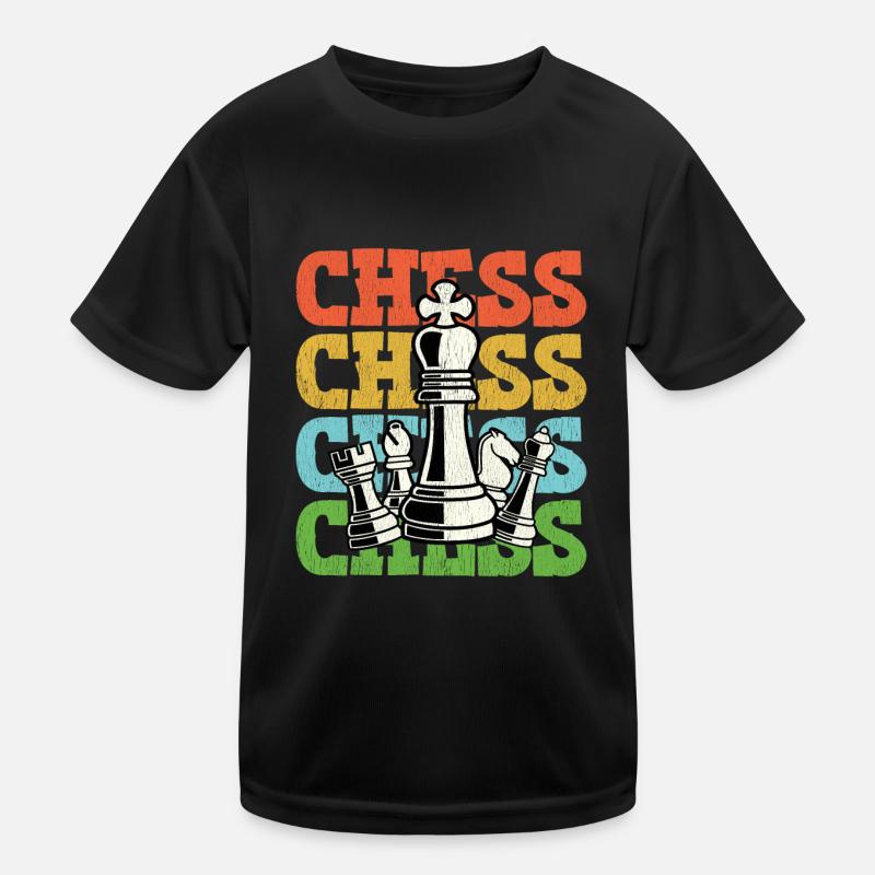 Schach Retro Vintage Kinder Funktions-T-Shirt