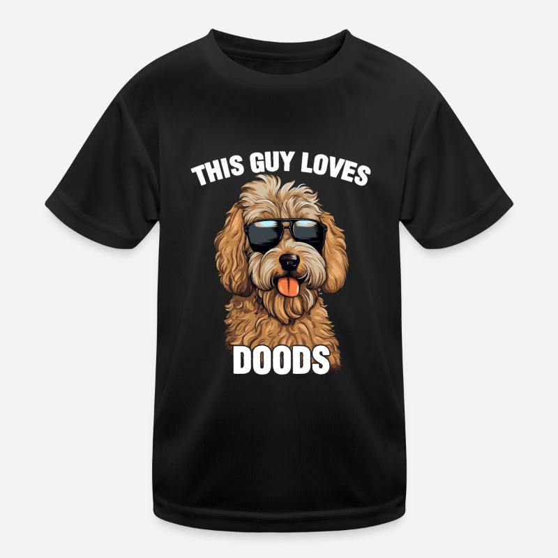 Goldendoodle Ce gars aime les griffonnages T-shirt sport Enfant