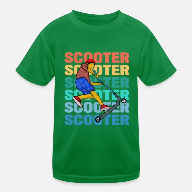 Scootering bunt Kinder Funktions-T-Shirt