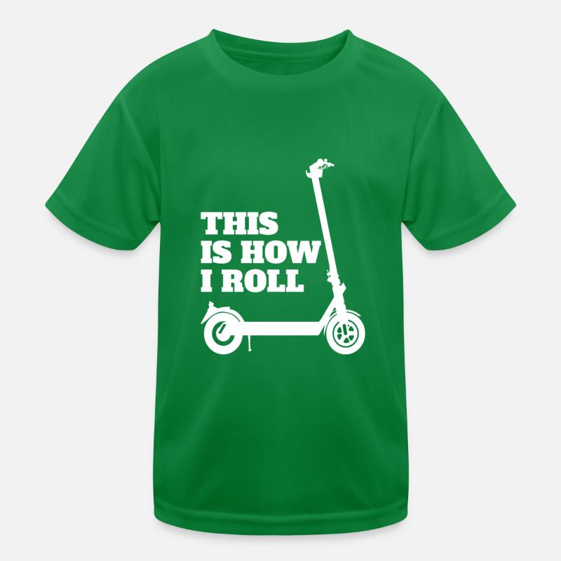 Elektroroller So rolle ich Kinder Funktions-T-Shirt