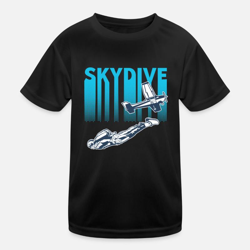 Skydiving Skydive Kids Functional T-Shirt