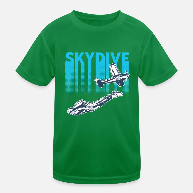 Skydiving Skydive Kids Functional T-Shirt