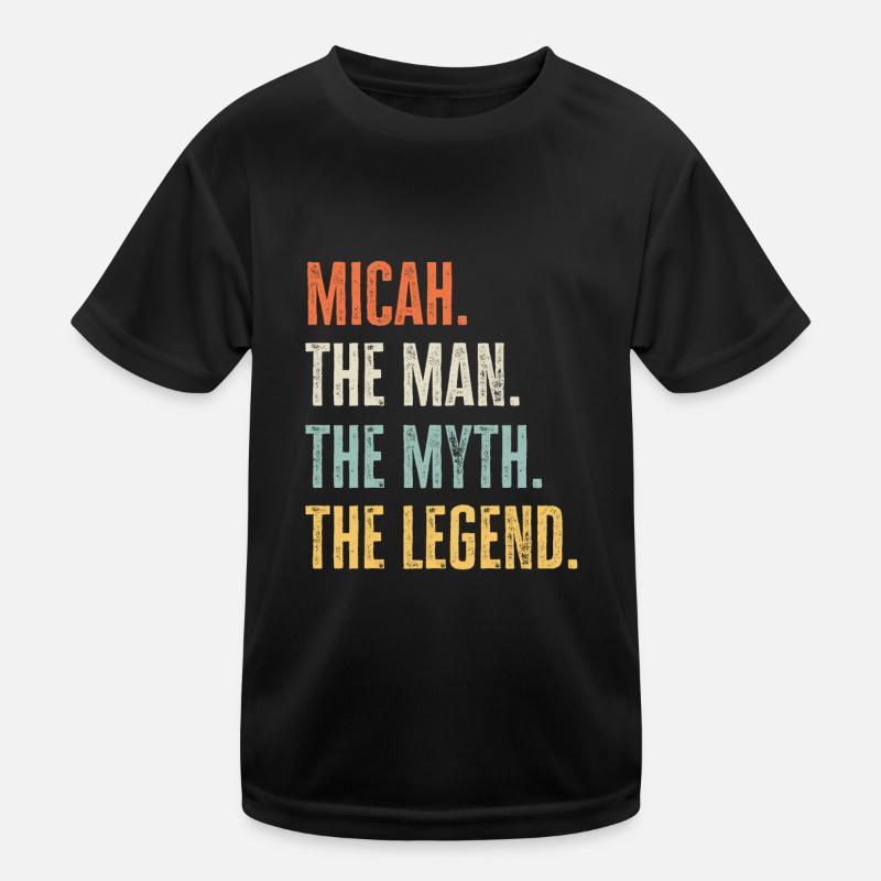 Micha, Mann Mythos Legende, lustiger bester Name Micah Kinder Funktions-T-Shirt