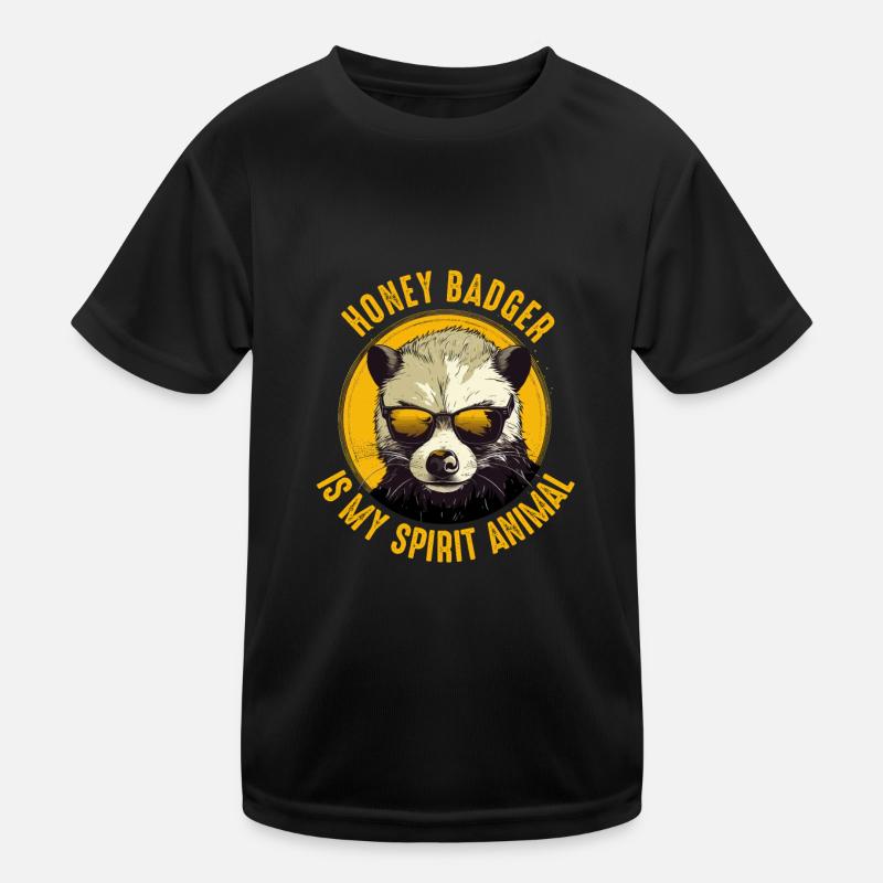 Honigdachs ist mein Krafttier Kinder Funktions-T-Shirt