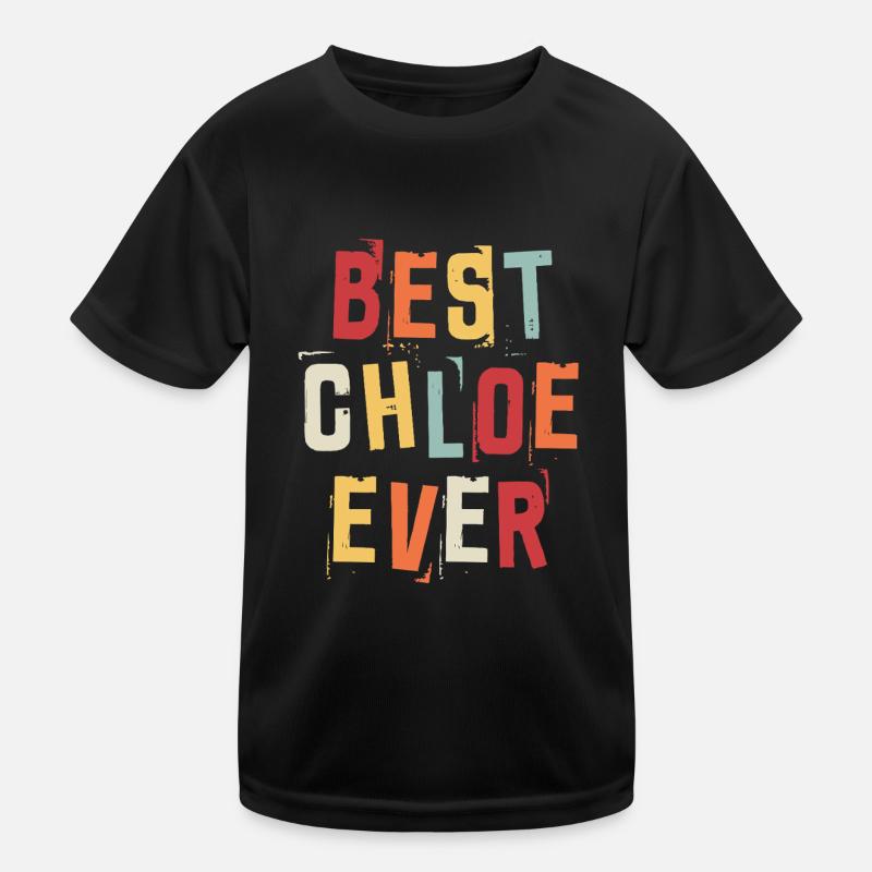 La meilleure Chloé de tous les temps Texte de prénom rétro disant T-shirt sport Enfant