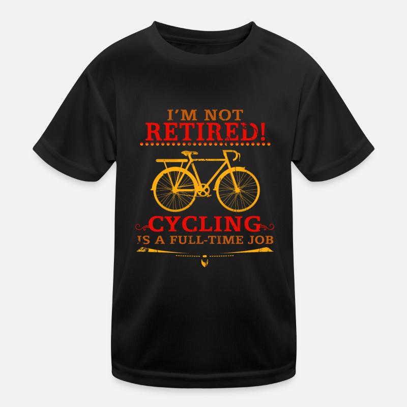 Bicycle Pension Retired Kids Functional T-Shirt
