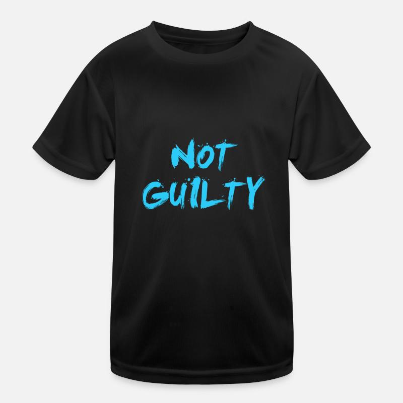 NOT GUILTY LIGHT BLUE COOL Kids Functional T-Shirt