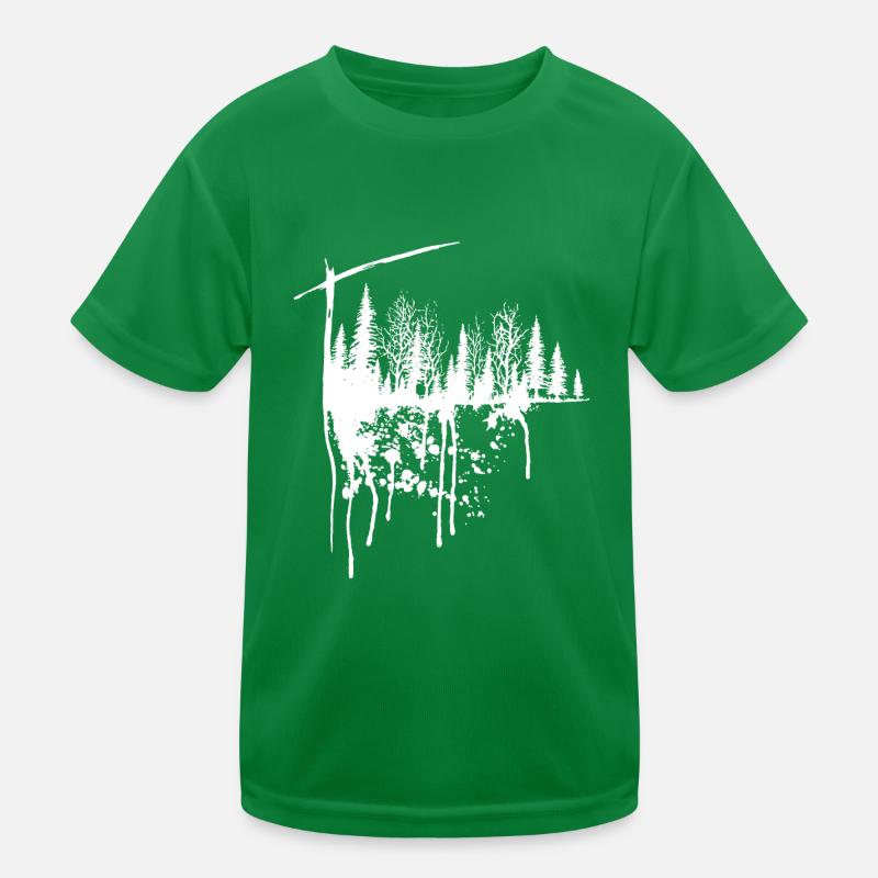 Forests, trees, nature Kids Functional T-Shirt