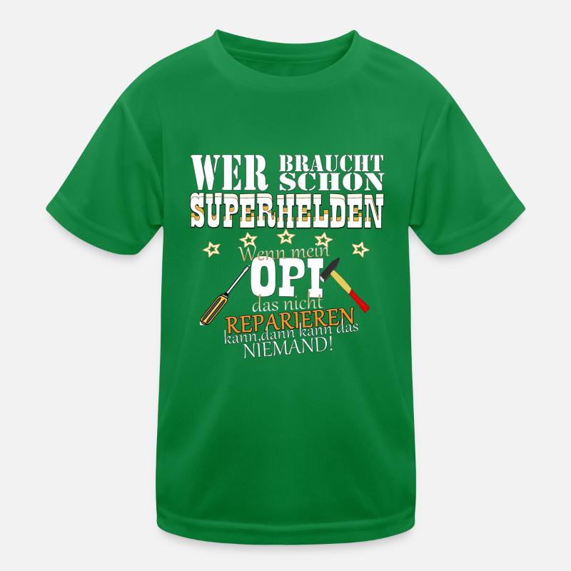 Opi Superheld Kinder Funktions-T-Shirt