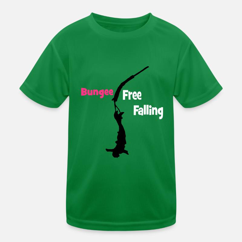 Bungee Fall Kids Functional T-Shirt