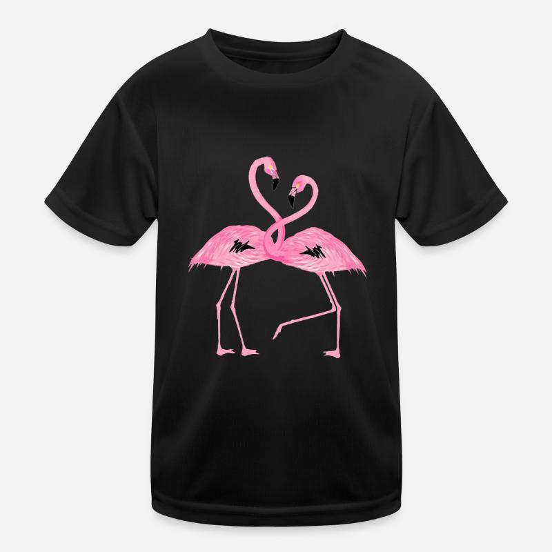 flamingo design - Kids Functional T-Shirt - black