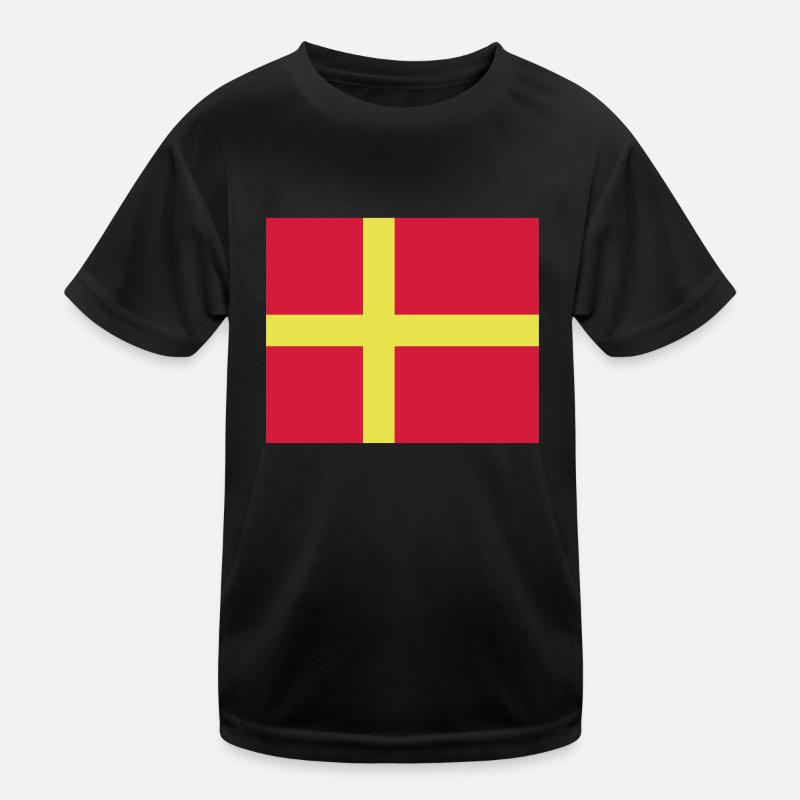 Drapeau de Skane T-shirt sport Enfant