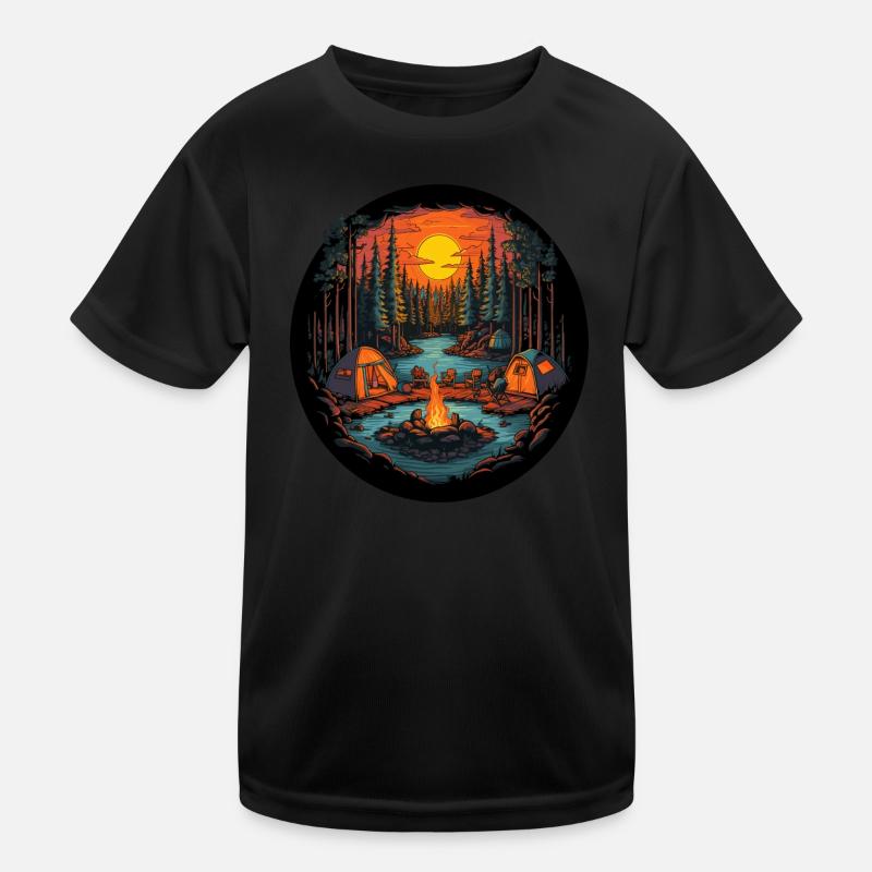 Cozy Campfire16 Kinder Funktions-T-Shirt
