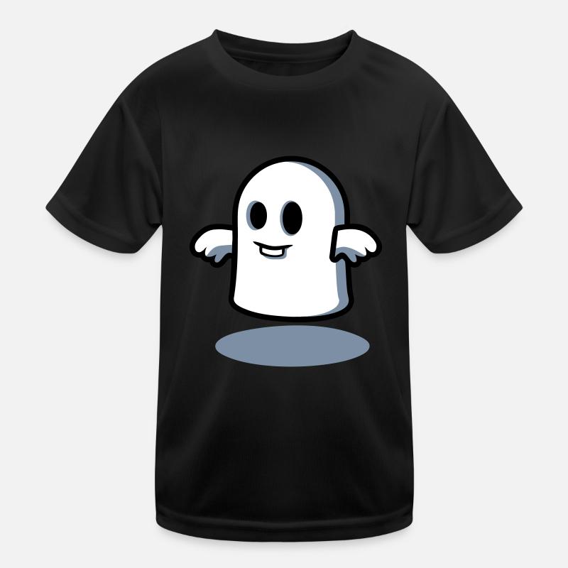 Little Ghost at Midnight Kids Functional T-Shirt