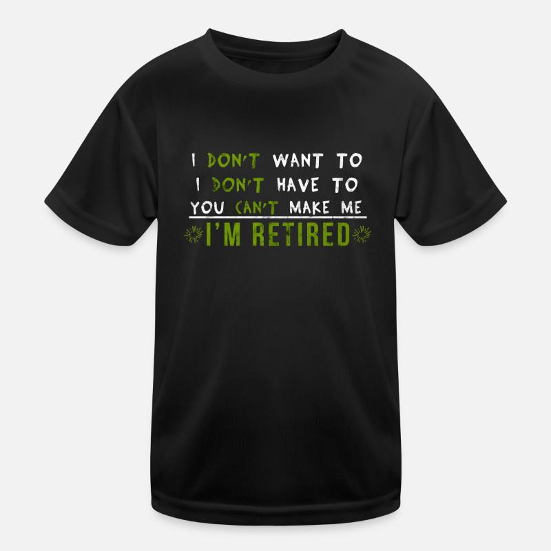retraite T-shirt sport Enfant