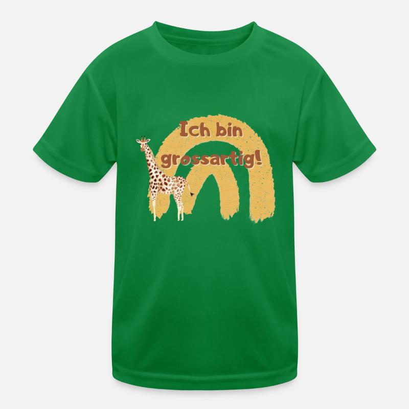 Affirmation for Children's Giraffe Self-Confidence Kids Functional T-Shirt