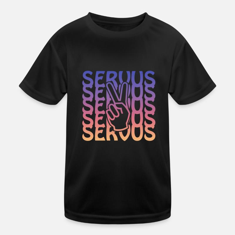 servus peace Kinder Funktions-T-Shirt