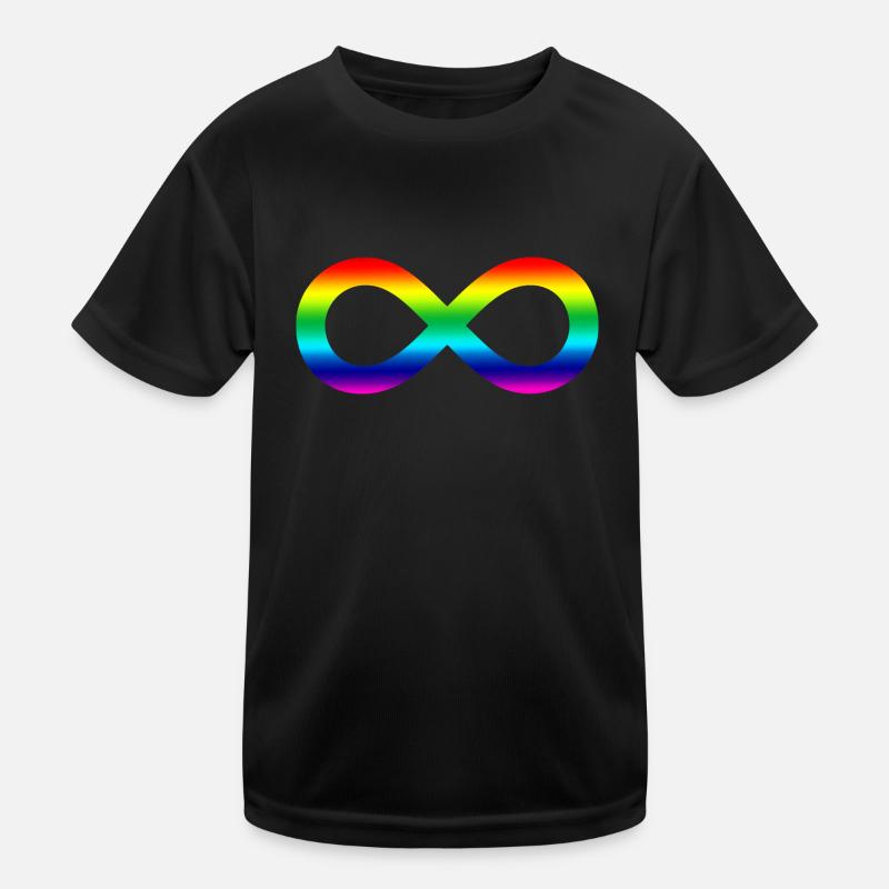 Unendlich Regenbogen Kinder Funktions-T-Shirt
