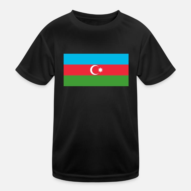 Azerbaycan - Kinder Funktions-T-Shirt - Schwarz