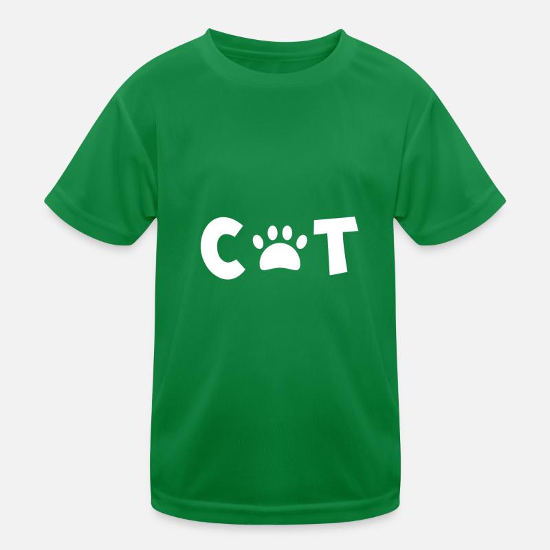 cat - Katze Kinder Funktions-T-Shirt