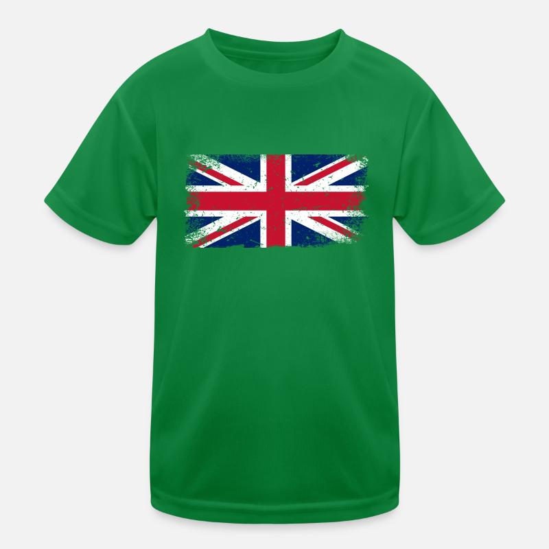 Great Britain Flag Kids Functional T-Shirt