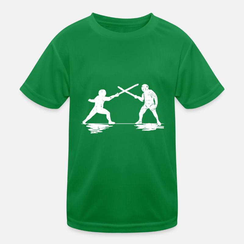 escrime épée épée duel arène combat d'épée T-shirt sport Enfant