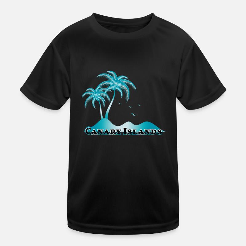Canary Islands with palm Kids Functional T-Shirt