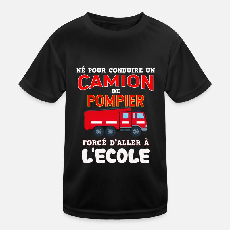 Pompier Véhiciule Cadeau Pour Mon Garçon T-shirt sport Enfant
