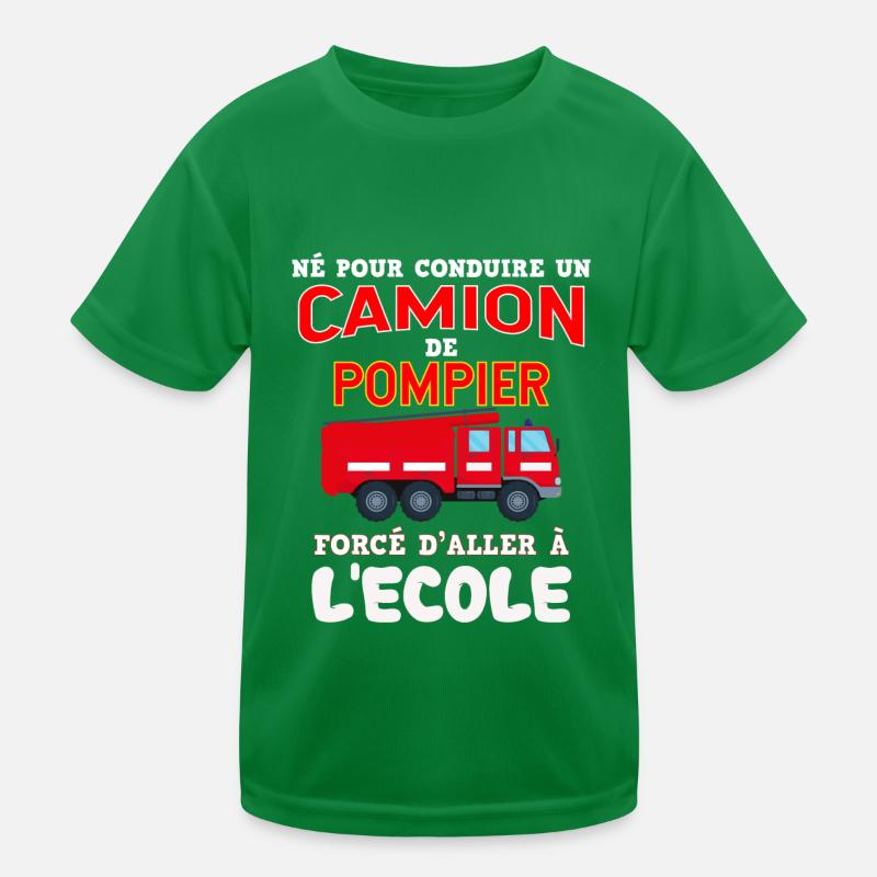 Pompier Véhiciule Cadeau Pour Mon Garçon T-shirt sport Enfant